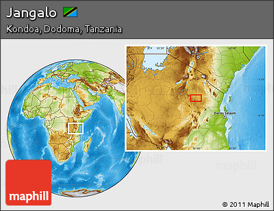 Physical Location Map of Jangalo