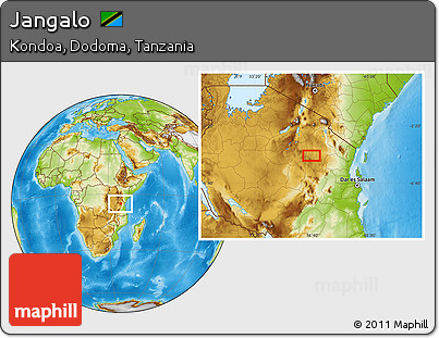 Physical Location Map of Jangalo