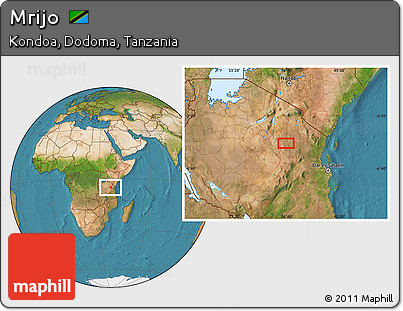 Satellite Location Map of Mrijo