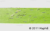 Physical Panoramic Map of Boa Água