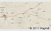 Shaded Relief 3D Map of the area around 5° 4' 25" S, 42° 25' 29" W