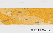Political Panoramic Map of the area around 5° 4' 25" S, 44° 7' 30" W