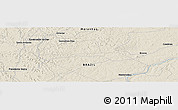 Shaded Relief Panoramic Map of the area around 5° 4' 25" S, 44° 7' 30" W