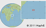 Savanna Style Location Map of the area around 5° 4' 25" S, 45° 58' 30" E