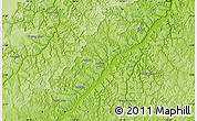 Physical Map of the area around 5° 4' 25" S, 45° 49' 30" W