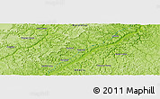 Physical Panoramic Map of the area around 5° 4' 25" S, 45° 49' 30" W