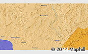 Political 3D Map of the area around 5° 4' 25" S, 47° 31' 29" W