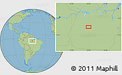 Savanna Style Location Map of the area around 5° 4' 25" S, 54° 19' 30" W