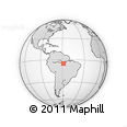 Outline Map of the Area around 5° 4' 25" S, 58° 34' 30" W, rectangular outline