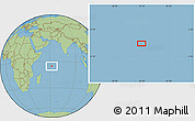 Savanna Style Location Map of the area around 5° 4' 25" S, 62° 7' 30" E