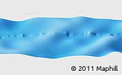 Shaded Relief Panoramic Map of the area around 5° 4' 25" S, 68° 4' 29" E