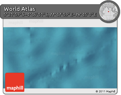 Satellite 3D Map of the Area around 5° 4' 25" S, 78° 16' 30" E