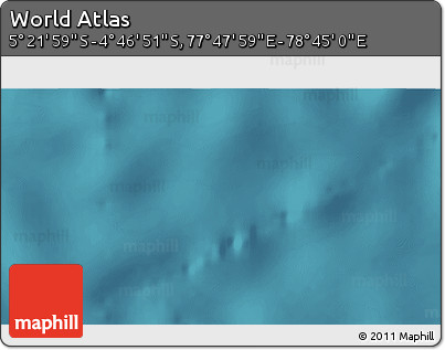 Satellite 3D Map of the Area around 5° 4' 25" S, 78° 16' 30" E