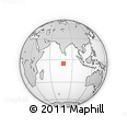 Outline Map of the Area around 5° 4' 25" S, 78° 16' 30" E, rectangular outline