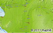 Physical Map of Santa Rosa de Piedra Rodada