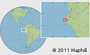 Savanna Style Location Map of the area around 5° 4' 25" S, 81° 31' 30" W
