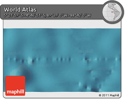 Satellite 3D Map of the Area around 5° 4' 25" S, 89° 10' 30" W