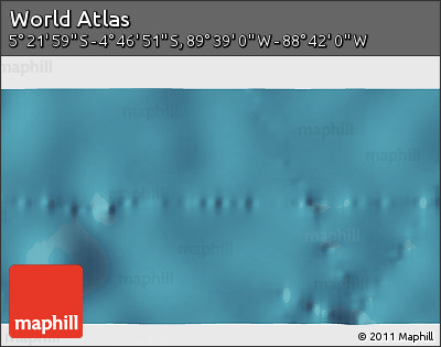 Satellite 3D Map of the Area around 5° 4' 25" S, 89° 10' 30" W