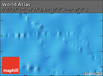 Physical Map of the Area around 5° 35' 51" S, 100° 13' 29" W