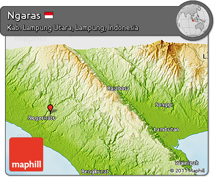 Physical 3D Map of Ngaras