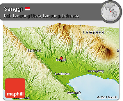 Physical 3D Map of Sanggi