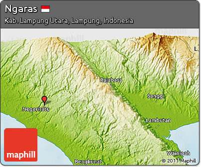 Physical 3D Map of Ngaras