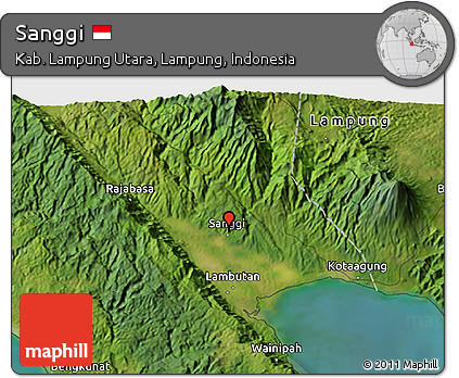 Satellite 3D Map of Sanggi