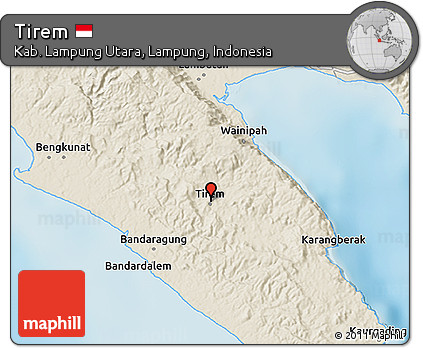 Shaded Relief 3D Map of Tirem