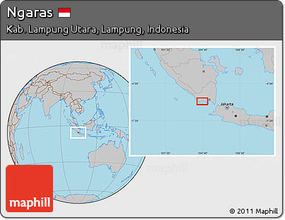 Gray Location Map of Ngaras