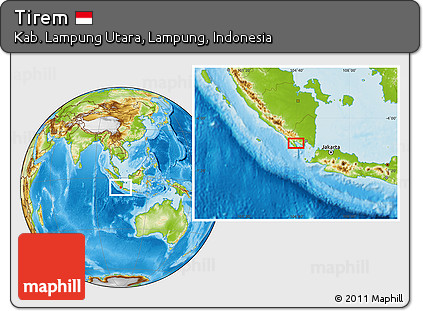 Physical Location Map of Tirem