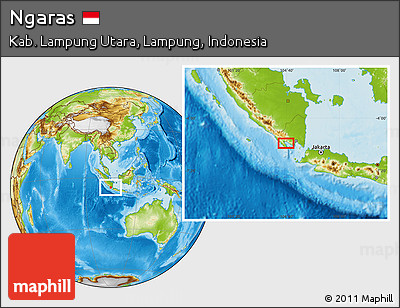 Physical Location Map of Ngaras