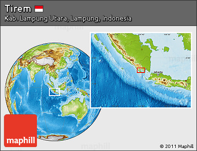 Physical Location Map of Tirem