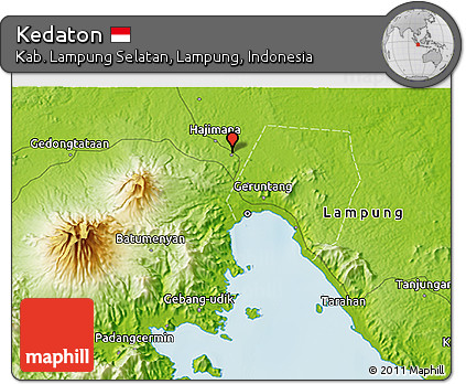 Physical 3D Map of Kedaton