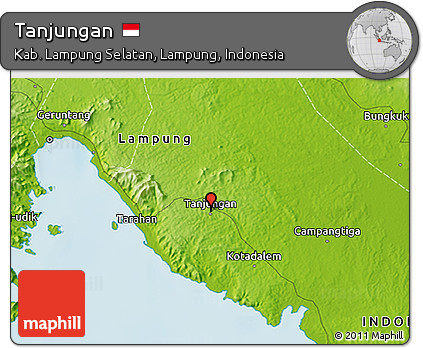 Physical 3D Map of Tanjungan