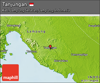 Physical 3D Map of Tanjungan