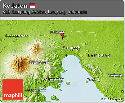 Physical 3D Map of Kedaton