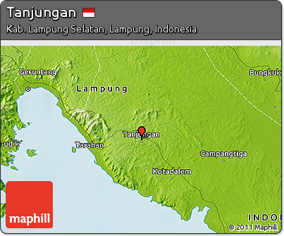 Physical 3D Map of Tanjungan