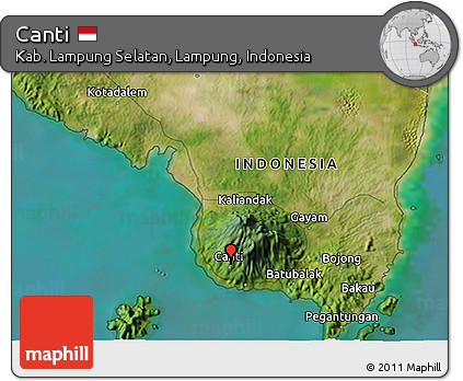 Satellite 3D Map of Canti