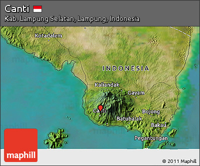 Satellite 3D Map of Canti