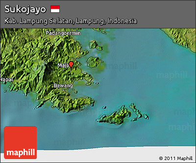 Satellite 3D Map of Sukojayo