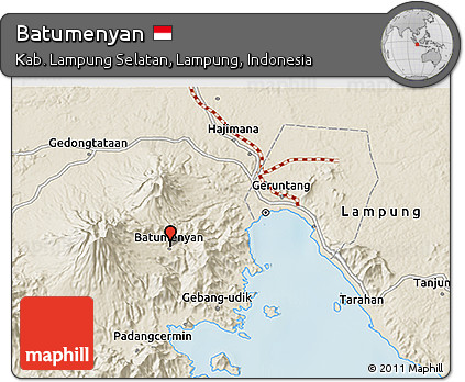 Shaded Relief 3D Map of Batumenyan