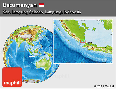 Physical Location Map of Batumenyan