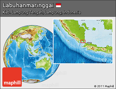 Physical Location Map of Labuhanmaringgai