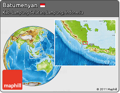 Physical Location Map of Batumenyan