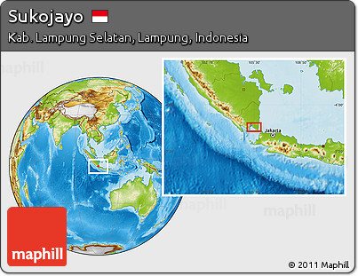 Physical Location Map of Sukojayo