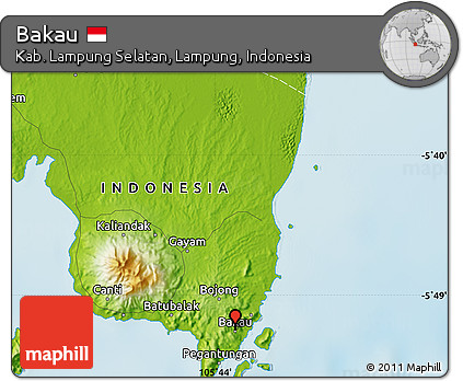 Physical Map of Bakau