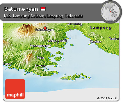 Physical Panoramic Map of Batumenyan