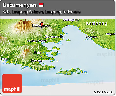 Physical Panoramic Map of Batumenyan