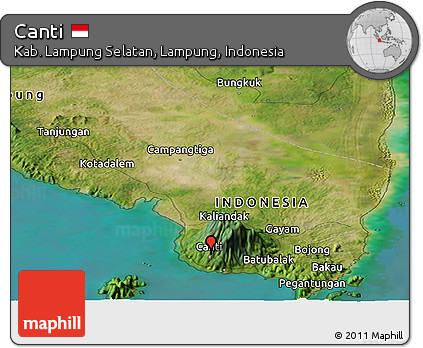 Satellite Panoramic Map of Canti