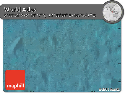 Satellite Map of the Area around 5° 35' 51" S, 108° 1' 30" E